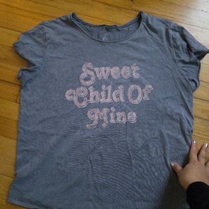 Oversized guns roses sweet child o mine shirt